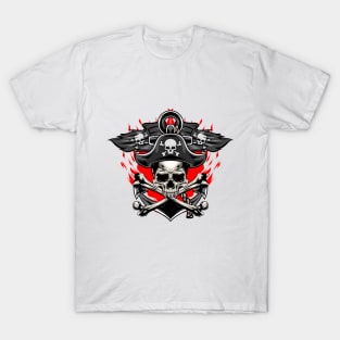 Fire Skull Pirates T-Shirt